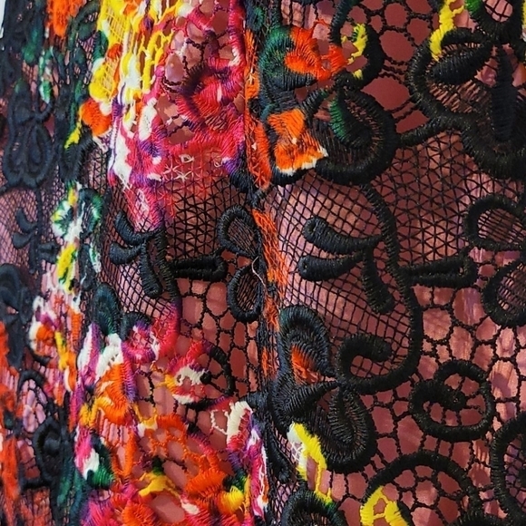 𝅺adrianna Papell lace overlay Sleeveless Dress - Picture 5 of 17